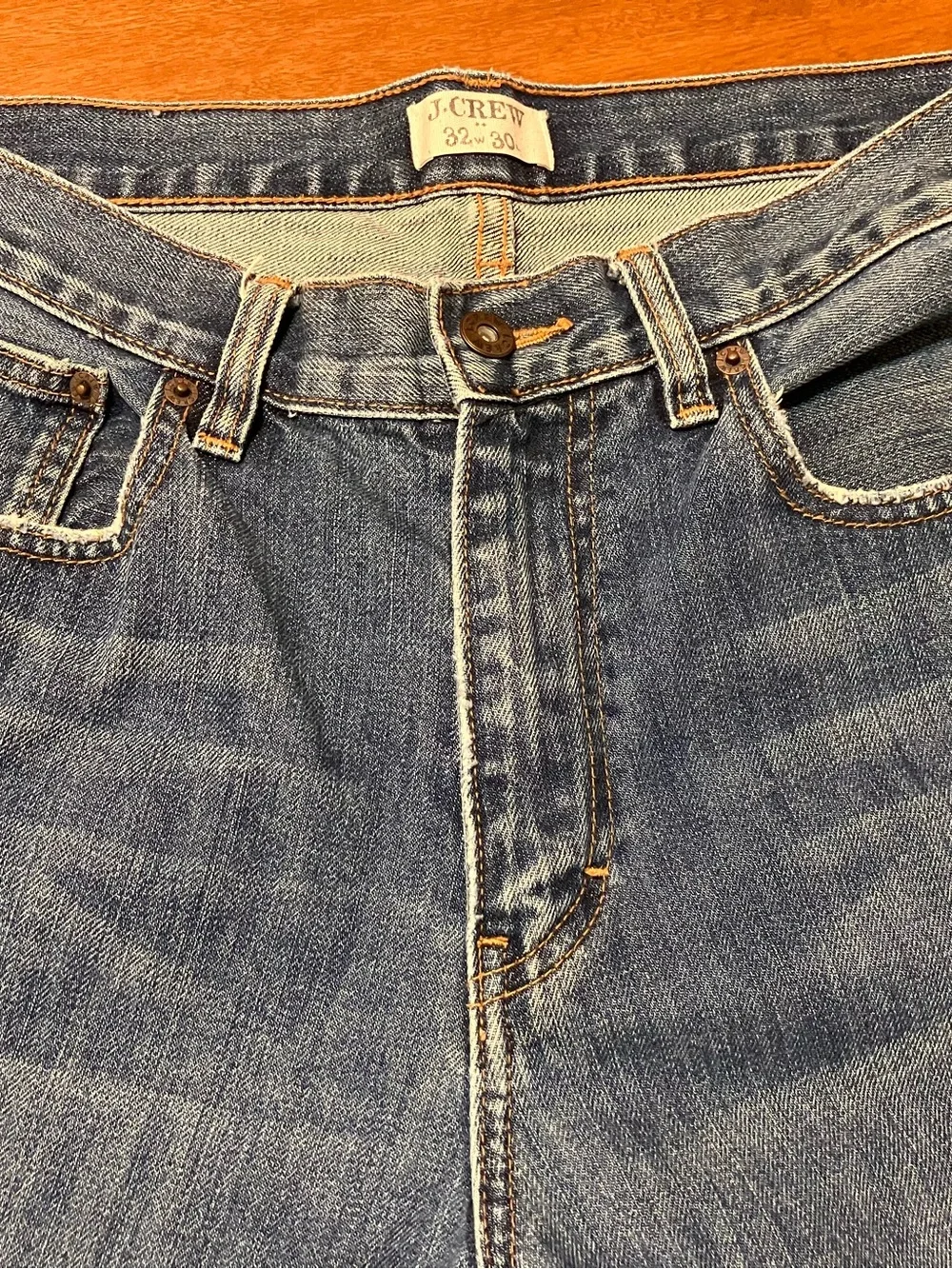 J. Crew Men's Straight-Leg Jeans - Medium Blue 32x30